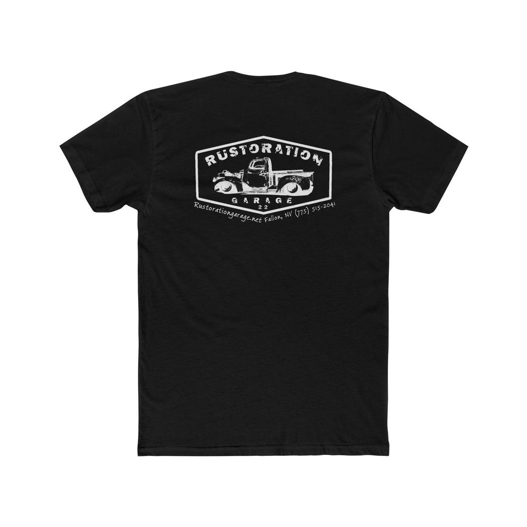 Rustoration Garage - T-Shirt On Back