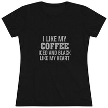 Load image into Gallery viewer, Women&#39;s Iced and Black Triblend Tee
