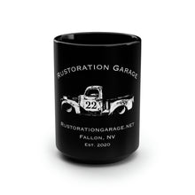 Load image into Gallery viewer, Rustoration Garage - Black Mug 15oz
