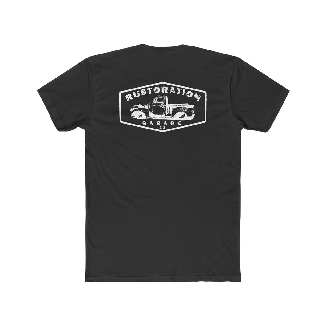 Rustoration Garage - T-Shirt On Back