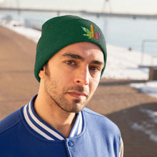 Load image into Gallery viewer, Colored Pot Leaf - Knit Beanie
