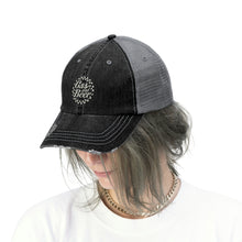 Load image into Gallery viewer, Gas and Beer - Black Trucker Hat - Unisex - Logo 1
