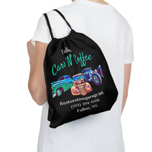 Load image into Gallery viewer, Cars N Coffee Outdoor Drawstring Bag
