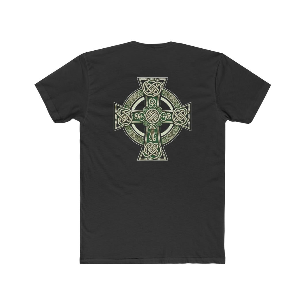 Celtic Cross - Green - Design On Back