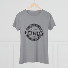 Load image into Gallery viewer, Women&#39;s Proud Veteran Wife Triblend Tee
