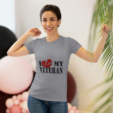 Load image into Gallery viewer, Women&#39;s I Love My Veteran Triblend Tee
