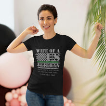 Load image into Gallery viewer, Women&#39;s Wife of a US Veteran Triblend Tee
