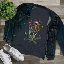 Load image into Gallery viewer, Women&#39;s Smoking Skull Triblend Tee
