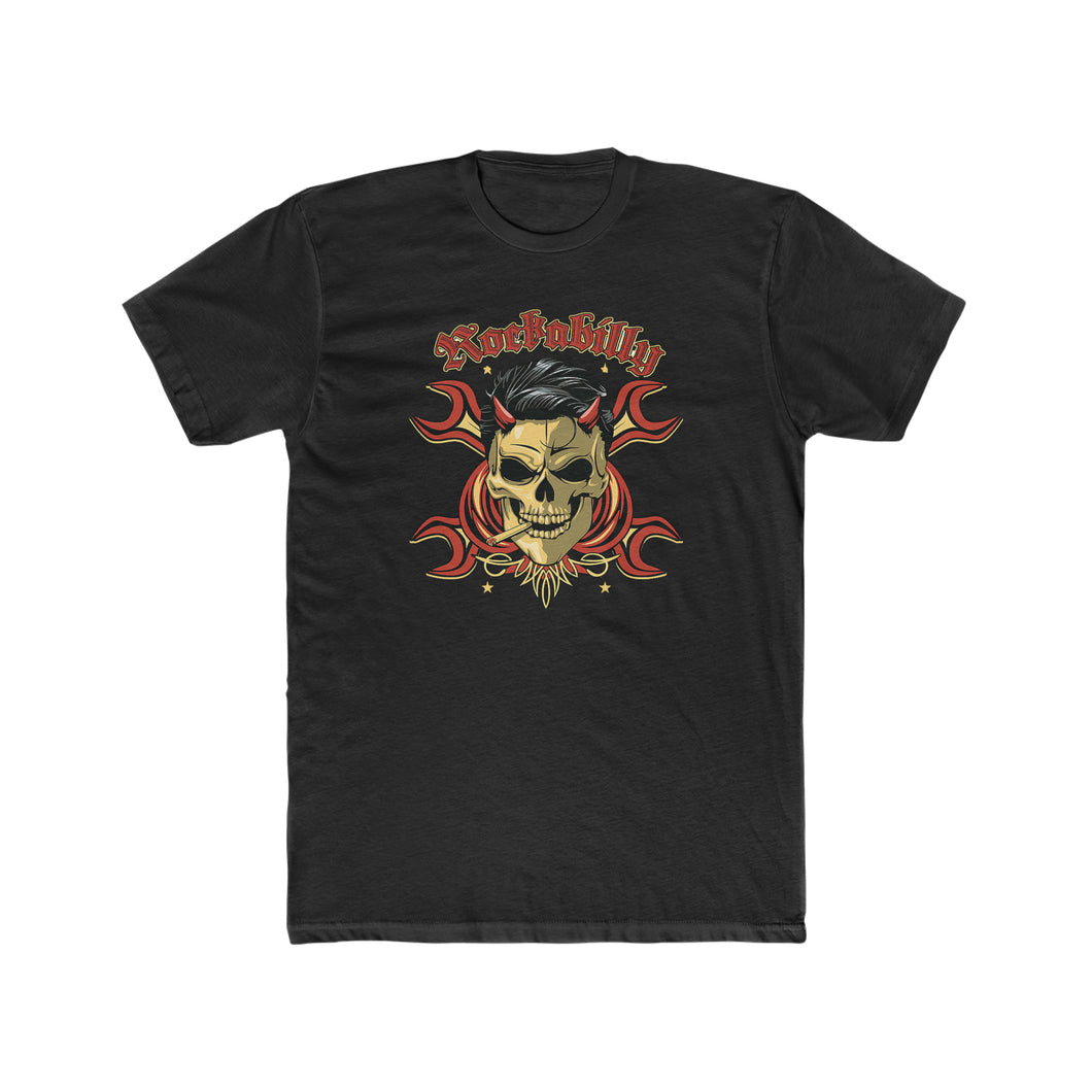 Rockabilly Skull Devil - Print On Front