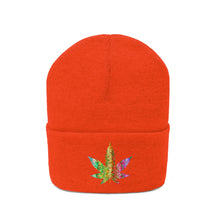 Load image into Gallery viewer, Colored Pot Leaf - Knit Beanie
