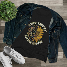 Load image into Gallery viewer, Women&#39;s Stay Trippy Little Hippie Triblend Tee
