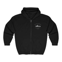 Load image into Gallery viewer, Gas and Beer - Full Zip Hooded Sweatshirt - Black Logo On Back
