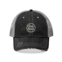 Load image into Gallery viewer, Gas and Beer - Black Trucker Hat - Unisex - Logo 1
