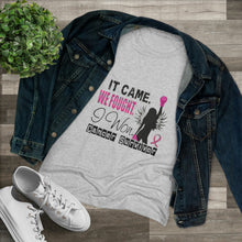 Load image into Gallery viewer, Women&#39;s It came we fought i won Triblend Tee
