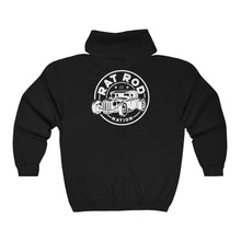 Load image into Gallery viewer, Rat Rod Nation - Full Zip Hooded Sweatshirt - Black Logo On Back
