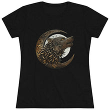 Load image into Gallery viewer, Women&#39;s Wolf Moon Triblend Tee
