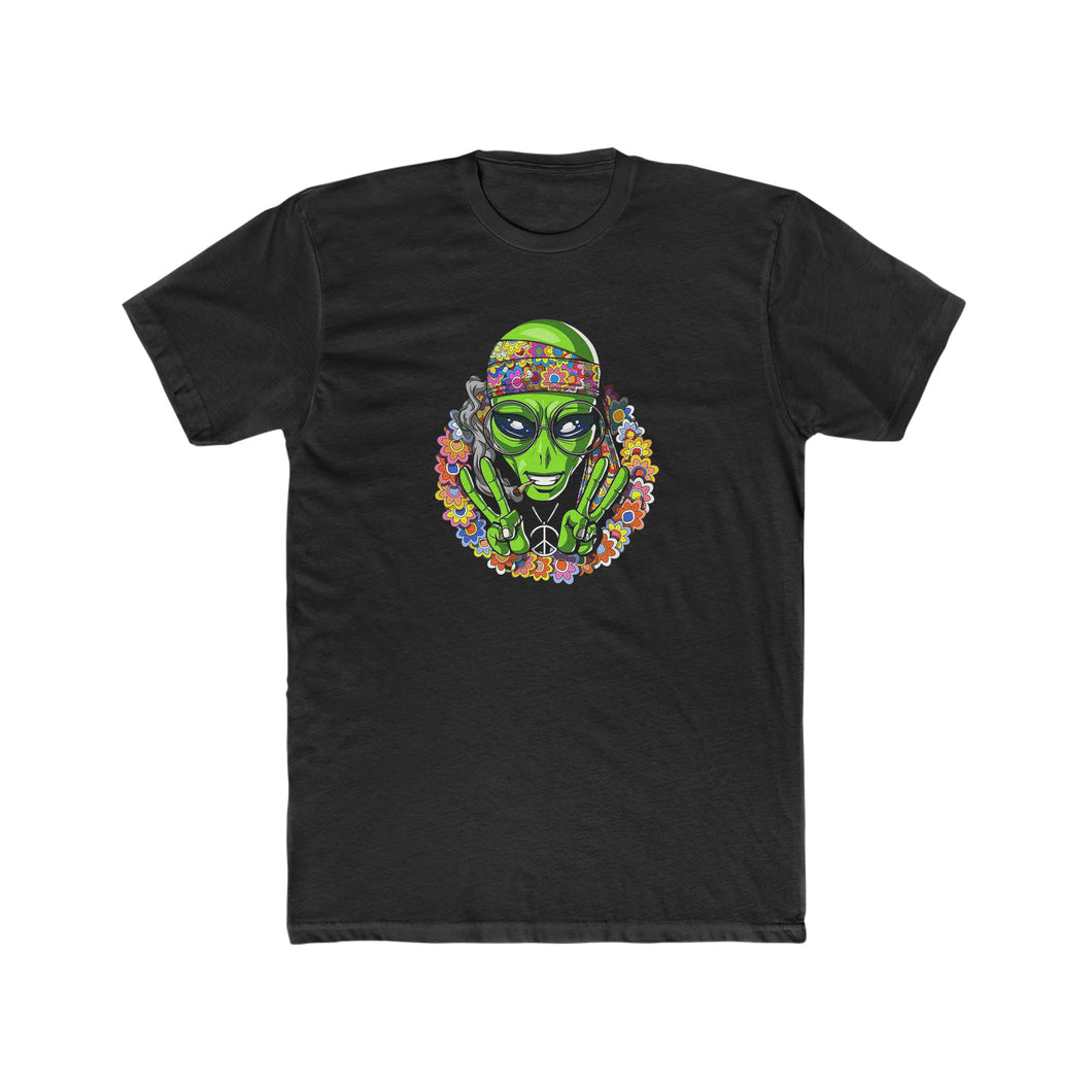 Peace Smoking Alien - Print On Front