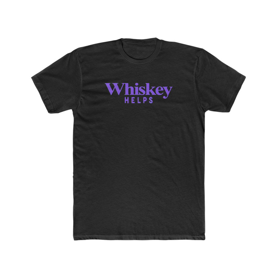Whiskey Helps Purple - Print On Front
