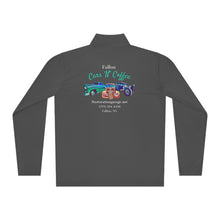 Load image into Gallery viewer, Unisex Cars N Coffee - On back - Quarter-Zip Pullover

