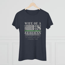 Load image into Gallery viewer, Women&#39;s Wife of a US Veteran Triblend Tee
