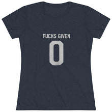 Load image into Gallery viewer, Women&#39;s Fucks given Triblend Tee
