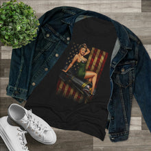 Load image into Gallery viewer, Women&#39;s Pin-up Bomber Triblend Tee
