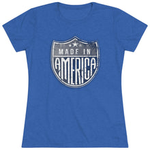 Load image into Gallery viewer, Made In America - Front - Women&#39;s Triblend Tee
