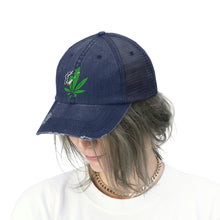 Load image into Gallery viewer, Smoking Pot Leaf - Unisex Trucker Hat
