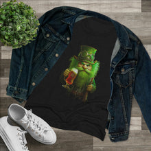 Load image into Gallery viewer, Women&#39;s Irish Drinking Leprechaun Triblend Tee
