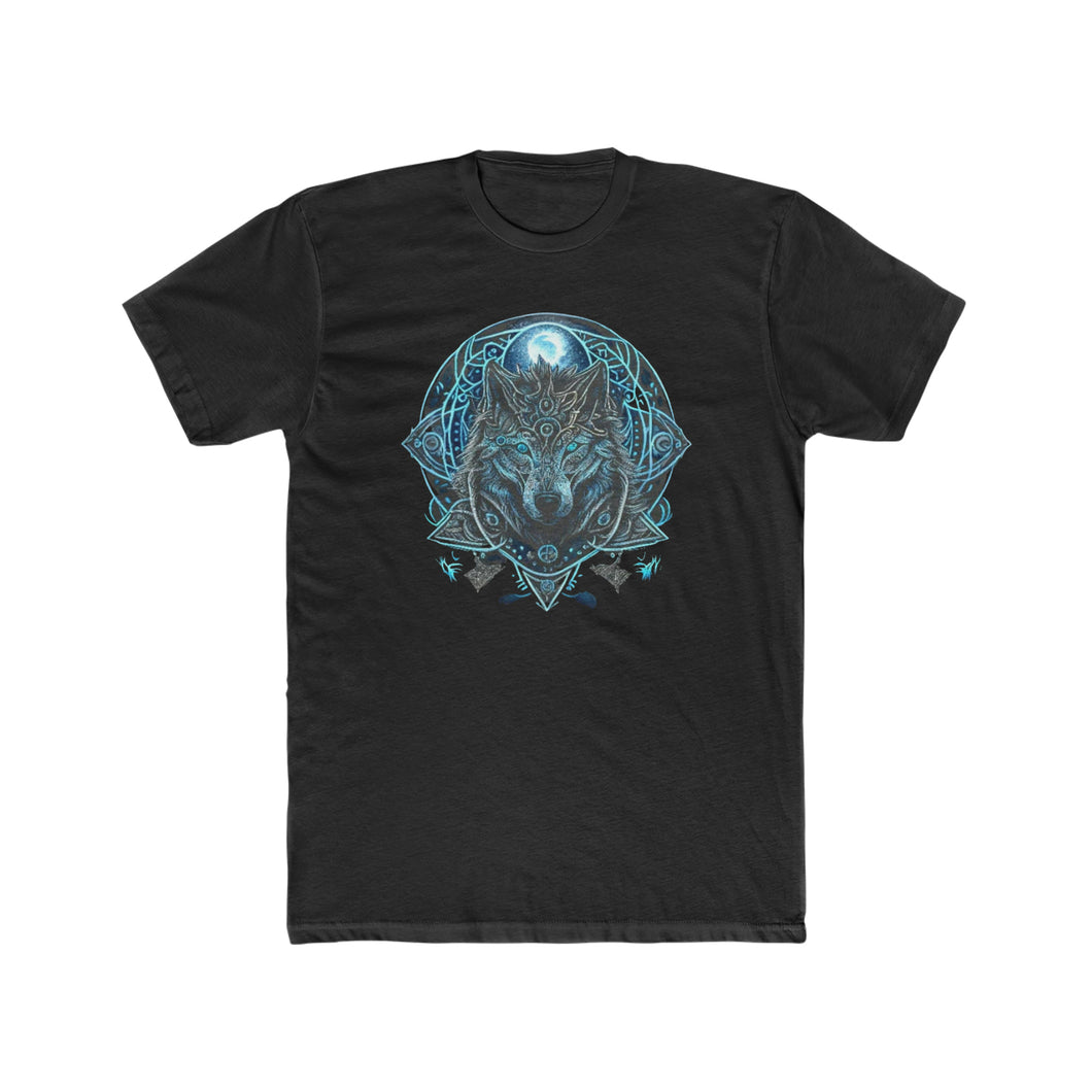 Celtic Mystical Wolf Blue - Print On Front