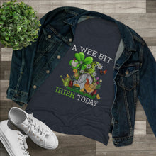 Load image into Gallery viewer, Women&#39;s A Wee Bit Irish Triblend Tee
