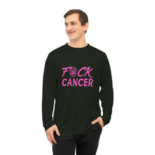 Load image into Gallery viewer, Unisex Fuck Cancer Performance Long Sleeve Shirt
