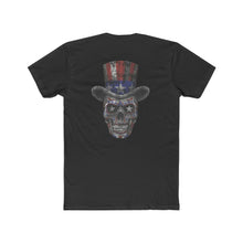 Load image into Gallery viewer, Skull Top Hat Patriotic - Print On Back
