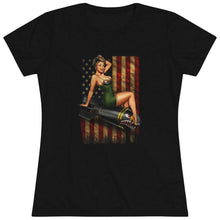 Load image into Gallery viewer, Women&#39;s Pin-up Bomber Triblend Tee
