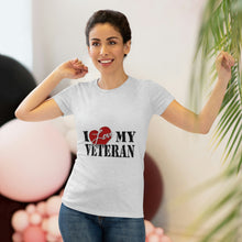 Load image into Gallery viewer, Women&#39;s I Love My Veteran Triblend Tee
