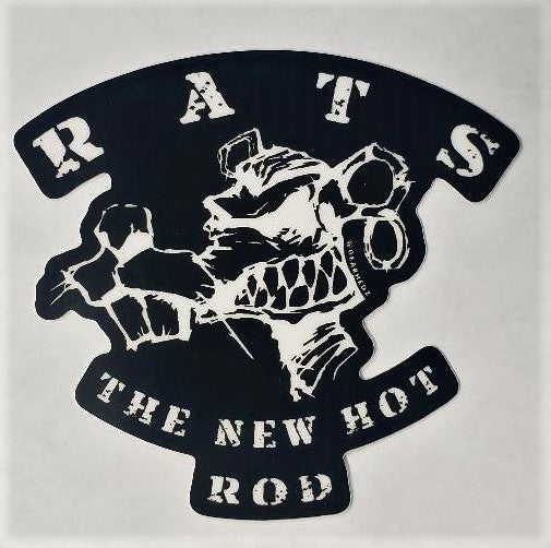 Sticker - RATS The New Hot Rod - Black