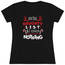 Load image into Gallery viewer, On The Naughty List - Women&#39;s Triblend Tee
