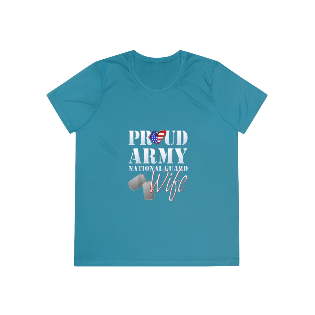 Ladies - Proud Army National Guard Wife - Competitor Tee