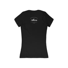 Load image into Gallery viewer, Holiday Exercise - Women&#39;s Jersey Short Sleeve Deep V-Neck Tee
