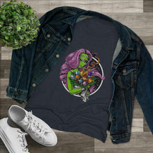 Load image into Gallery viewer, Women&#39;s Smokin Alien Girl Triblend Tee
