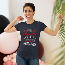 Load image into Gallery viewer, On The Naughty List - Women&#39;s Triblend Tee
