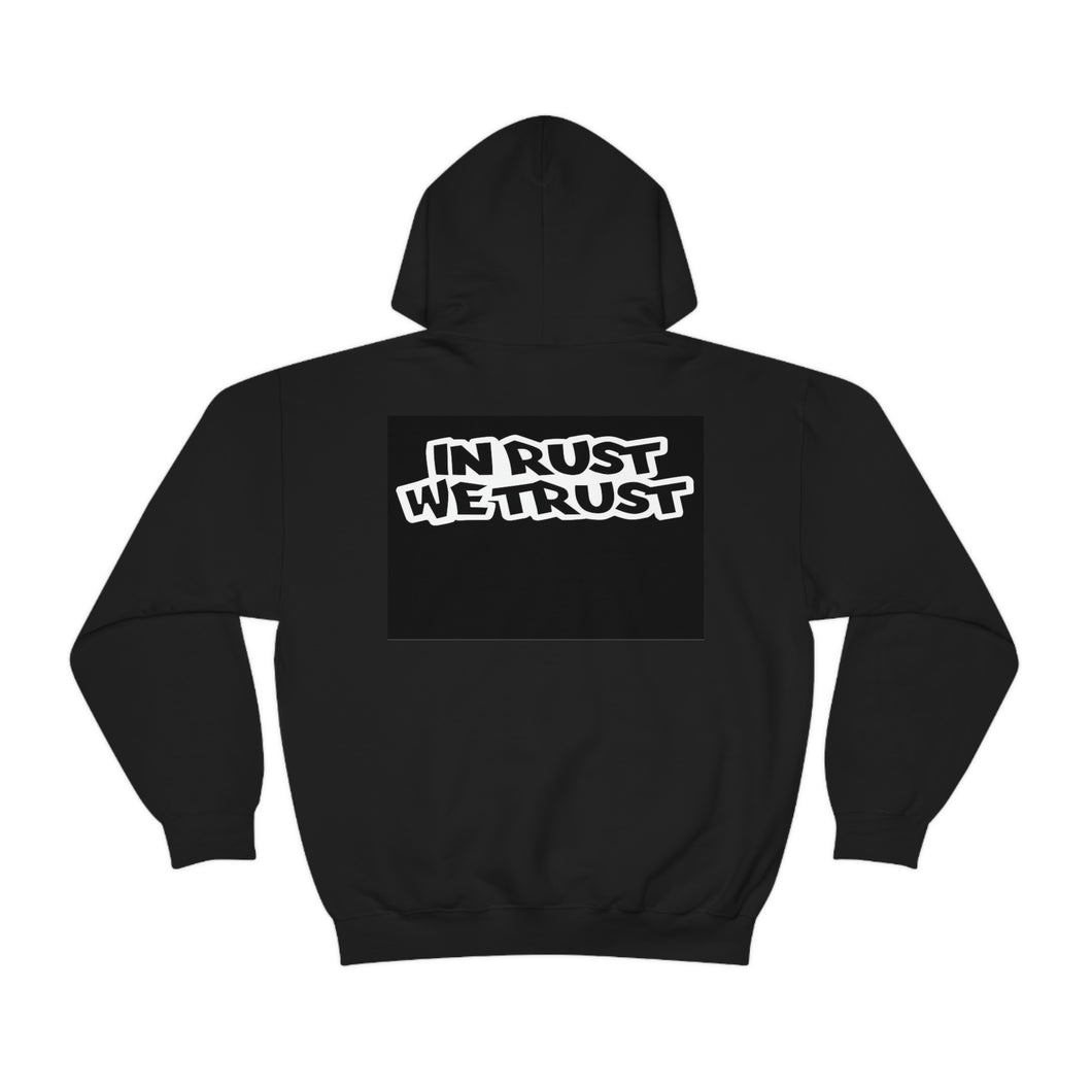 In Rust We Trust - Front - Unisex Heavy Blend™ Hooded Sweatshirt