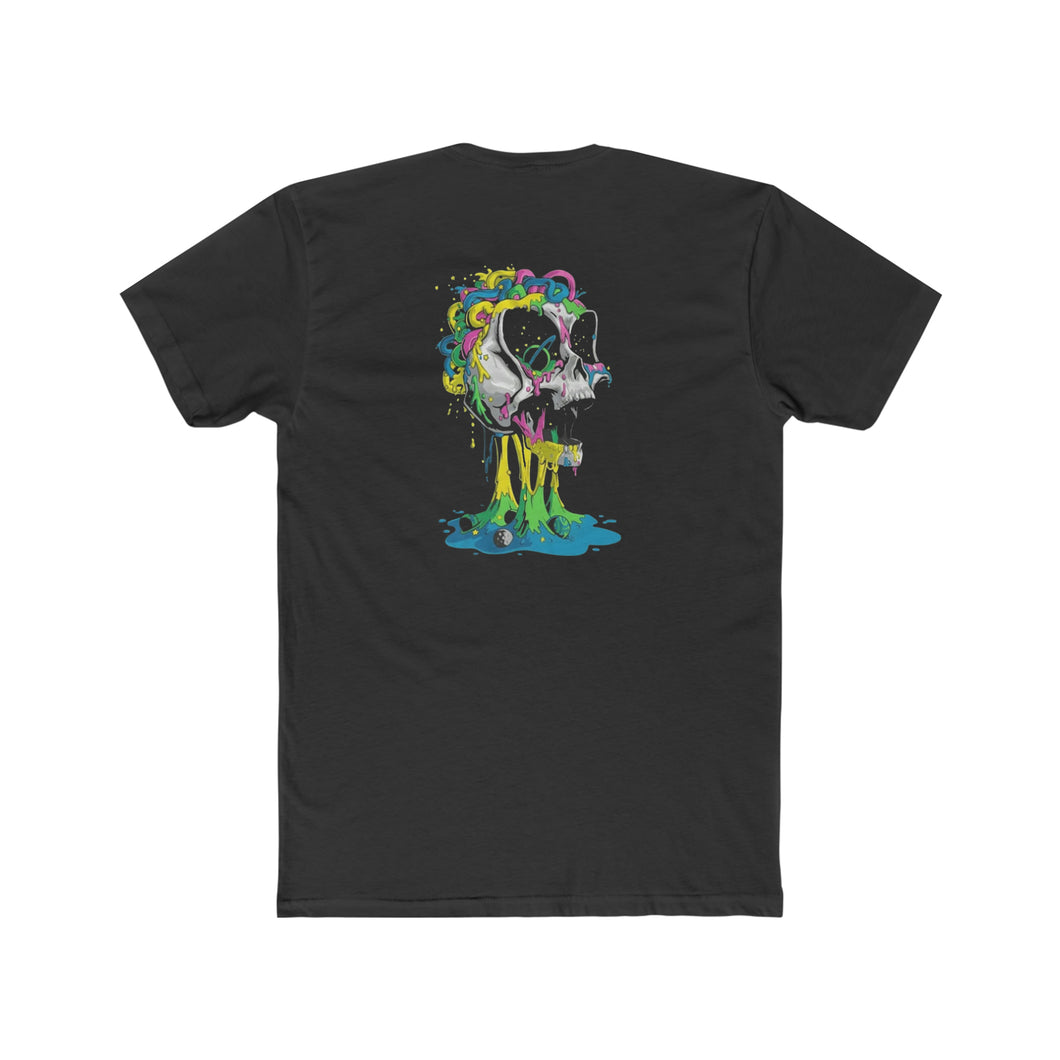 Space Age Skull Colorful - Design On Back