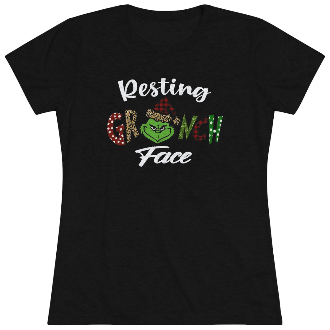 Resting Grinch Face - Women's Triblend Tee