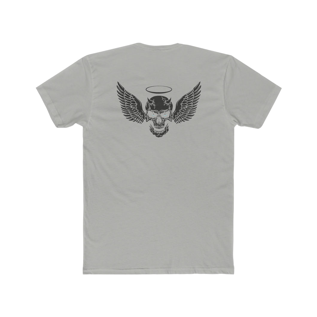Skull Wings and Halo - Print On Back - Multiple Colors
