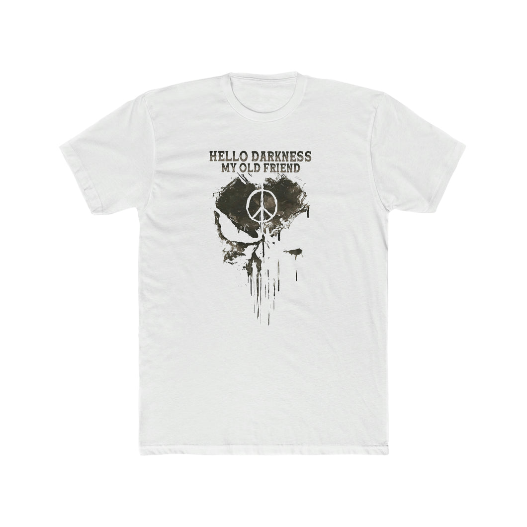 Hello Darkness - Light Colored Shirts - Print On Front