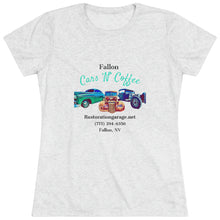 Load image into Gallery viewer, Women&#39;s Fallon Cars N Coffee Triblend Tee
