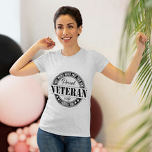 Load image into Gallery viewer, Women&#39;s Proud Veteran Wife Triblend Tee
