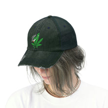 Load image into Gallery viewer, Smoking Pot Leaf - Unisex Trucker Hat
