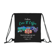 Load image into Gallery viewer, Cars N Coffee Outdoor Drawstring Bag
